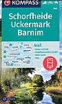 Wandelkaart 744 Schorfheide, Uckermark, Barnim Kompass