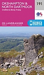Topografische Wandelkaart 191 Okehampton / North Dartmoor Crediton & Bovey - Landranger Map