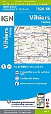 Topografische Wandelkaart van Frankrijk 1524SB - Vihiers / Yzernay