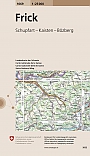 Topografische Wandelkaart Zwitserland 1069 Frick Schupfart - Kaisten - Schinznach - Dorf - Landeskarte der Schweiz