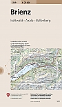 Topografische Wandelkaart Zwitserland 1209 Brienz Iseltwald Axalp Ballenberg - Landeskarte der Schweiz