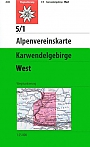 Wandelkaart 5/1 Karwendelgebirge   Westliches Blatt | Alpenvereinskarte