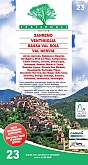 Wandelkaart 23 San remo, Ventimiglia, Bassa Val Roia, Val Nervia | Fraternali Editore