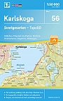 Topografische Wandelkaart Zweden 56 Karlskoga Sverigeserien Topo 50