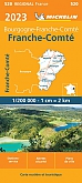 Wegenkaart - Landkaart 520 Franche Comte Jura 2023 - Michelin Region France