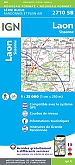Topografische Wandelkaart van Frankrijk 2710SB - Laon Sissonne