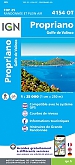 Topografische Wandelkaart van Frankrijk 4154OT - Propriano / Golfe de Valinco