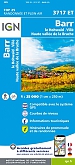 Topografische Wandelkaart van Frankrijk 3717ET - Barr Le Hohwald Ville Haute Vallee de La Bruche