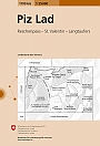 Topografische Wandelkaart Zwitserland 1199 bis Piz Lad Reschenpass - St. Valentin - Langtaufers - Landeskarte der Schweiz