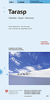 Skikaart Zwitserland 249S Tarasp Silvretta Scuol Sammaun - Landeskarte der Schweiz