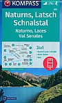 Wandelkaart 051 Naturno, Laces, Val Senales; Naturns, Latsch, Schnalstal Kompass