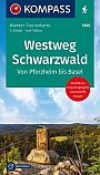 Wandelkaart Westweg Schwarzwald 2505 | Kompass