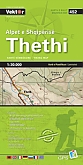 Wandelkaart van Albanië Thethi | Vektor Editions