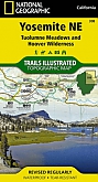 Wandelkaart 308 Yosemite North East Tuolumne Meadows - Trails Illustrated Map / National Park Maps National Geographic