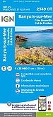 Topografische Wandelkaart van Frankrijk 2549OT - Banyuls / Col du Perthus / Cote Vermeille