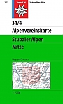 Wandelkaart 31/4 Stubaier Alpen Mitte | Alpenvereinskarte