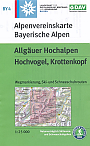 Wandelkaart BY 4 Allgäuer Alpen, Hochvogel, Krottenkopf  | Alpenvereinskarte