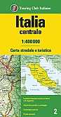 Wegenkaart - Landkaart Centraal-Italië Italia Centrale - Touring Club Italiano (TCI)