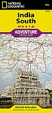 Wegenkaart - Landkaart Zuid India - Adventure Map National Geographic