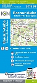 Topografische Wandelkaart van Frankrijk 3018SB - Bar-sur-Aube  / Colombey-les-Deux-Eglises