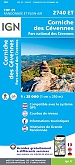 Topografische Wandelkaart van Frankrijk 2740ET - Corniche des Cevennes / PNR des Cevennes