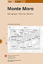 Topografische Wandelkaart Zwitserland 1349 Monto Moro Macugnaga - Pizzo San Martino - Landeskarte der Schweiz