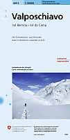 Skikaart Zwitserland 469S Val Poschiavo - Landeskarte der Schweiz