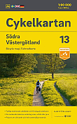Fietskaart Zweden 13 Västergotland Zuid Cykelkartan