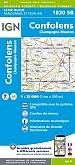 Topografische Wandelkaart van Frankrijk 1830SB - Confolens Champagne-Mouton