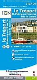 Topografische Wandelkaart van Frankrijk 2107OT - Le Tréport / St-Valery-sur-Somme / Baie de Somme