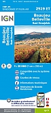 Topografische Wandelkaart van Frankrijk 2929ET - Beaujeu / Belleville / Haut Beaujolais