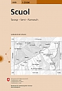Topografische Wandelkaart Zwitserland 1199 Scuol Tarasp - Sent - Ramosch - Landeskarte der Schweiz