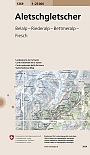 Topografische Wandelkaart Zwitserland 1269 Aletschgletscher Belalp - Riederalp - Bettmeralp - Fiesch - Landeskarte der Schweiz