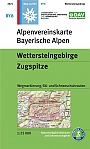 Wandelkaart BY 8 Wettersteingebirge, Zugspitze | Alpenvereinskarte