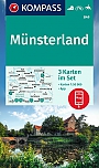 Wandelkaart 849 Münsterland | Kompass 3 kaartenset