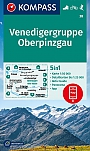 Wandelkaart 38 Venedigergruppe, Oberpinzgau Kompass
