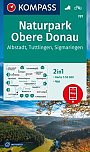 Wandelkaart 781 Naturpark Obere Donau Kompass