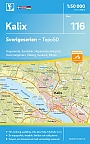 Topografische Wandelkaart Zweden 116 Kalix Sverigeserien Topo 50