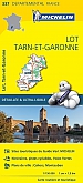 Fietskaart - Wegenkaart - Landkaart 337 Lot Tarn et Garonne - Départements de France - Michelin