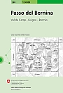 Topografische Wandelkaart Zwitserland 269 Berninapass Val da Camp Livigno Bormio - Landeskarte der Schweiz