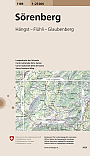 Topografische Wandelkaart Zwitserland 1189 Sorenberg Hangst Fluhli Glaubenbergpass - Landeskarte der Schweiz