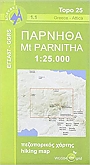 Wandelkaart 1.1 Parnitha Anavasi
